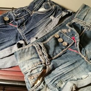 Denim shorts size 5 festival shorts Almost Famous